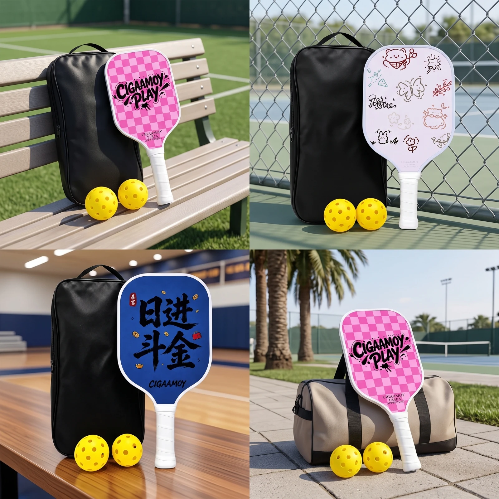Pickleball Paddle - Ensemble de raquettes de pickleball avec