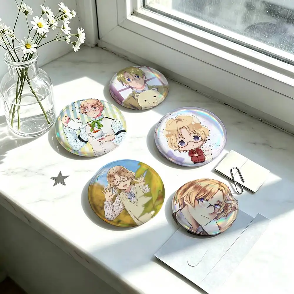 Canada-a Hetalia-a Brooch  Button Pins Cute Manhwa Coin Brooch DIY Backpack Clothing Decor Badge Jewelry Accessories Gifts