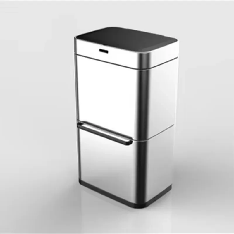 for 80L 40L+40L Touchless Smart Trash Can with Sensor Stainless Steel Eco-Friendly Battery Operated for Desktop and Bathroom
