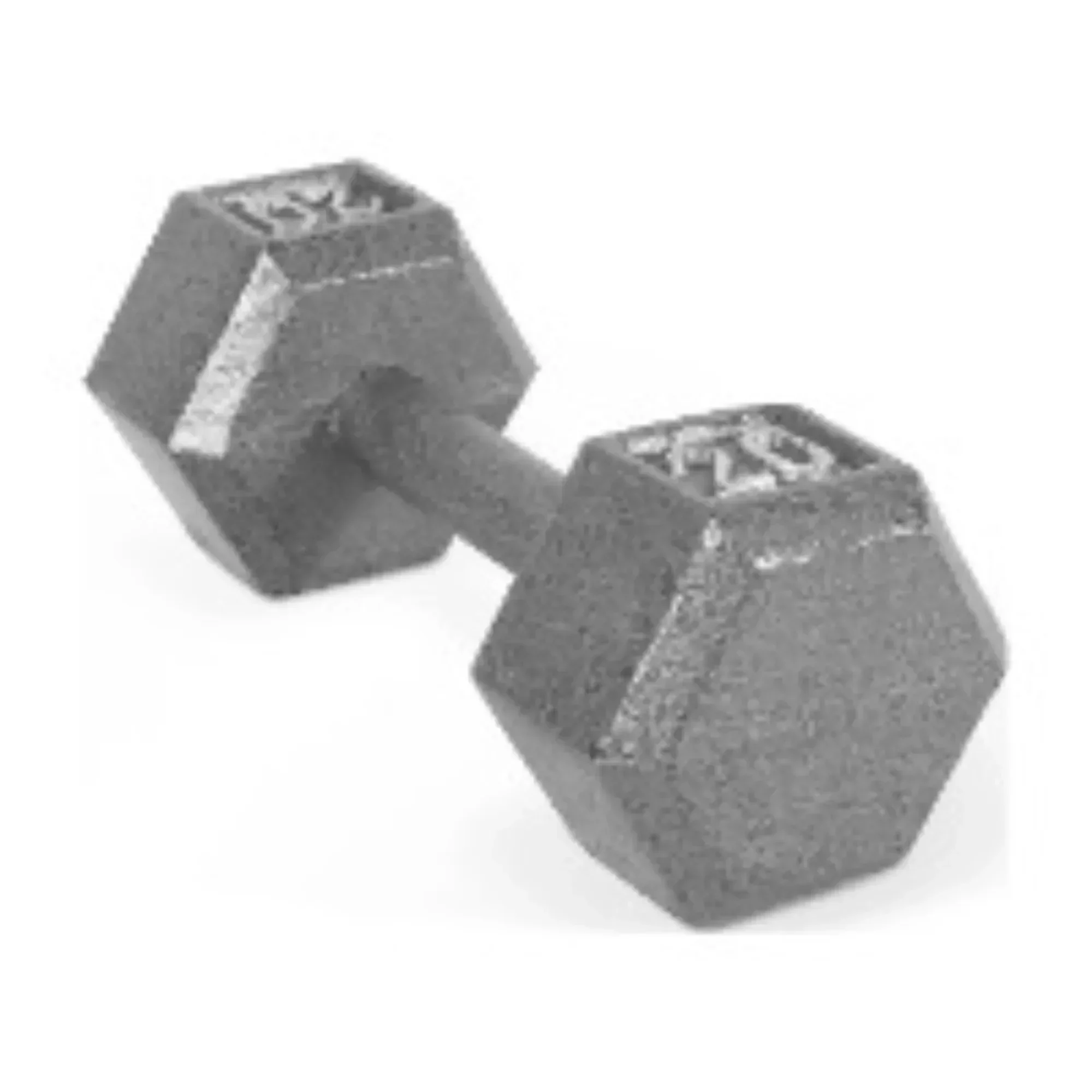 Mancuerna hexagonal de hierro fundido de 20 libras, pesas de gimnasio profesionales individuales para entrenamiento de fuerza, fitness doméstico y comercial