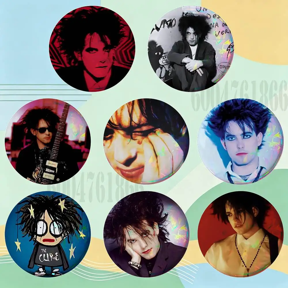 R-Robert Smith Badges 25 32 44 58 75 mm Round Customizable Wholesale Fan goods Self-made fan freebies