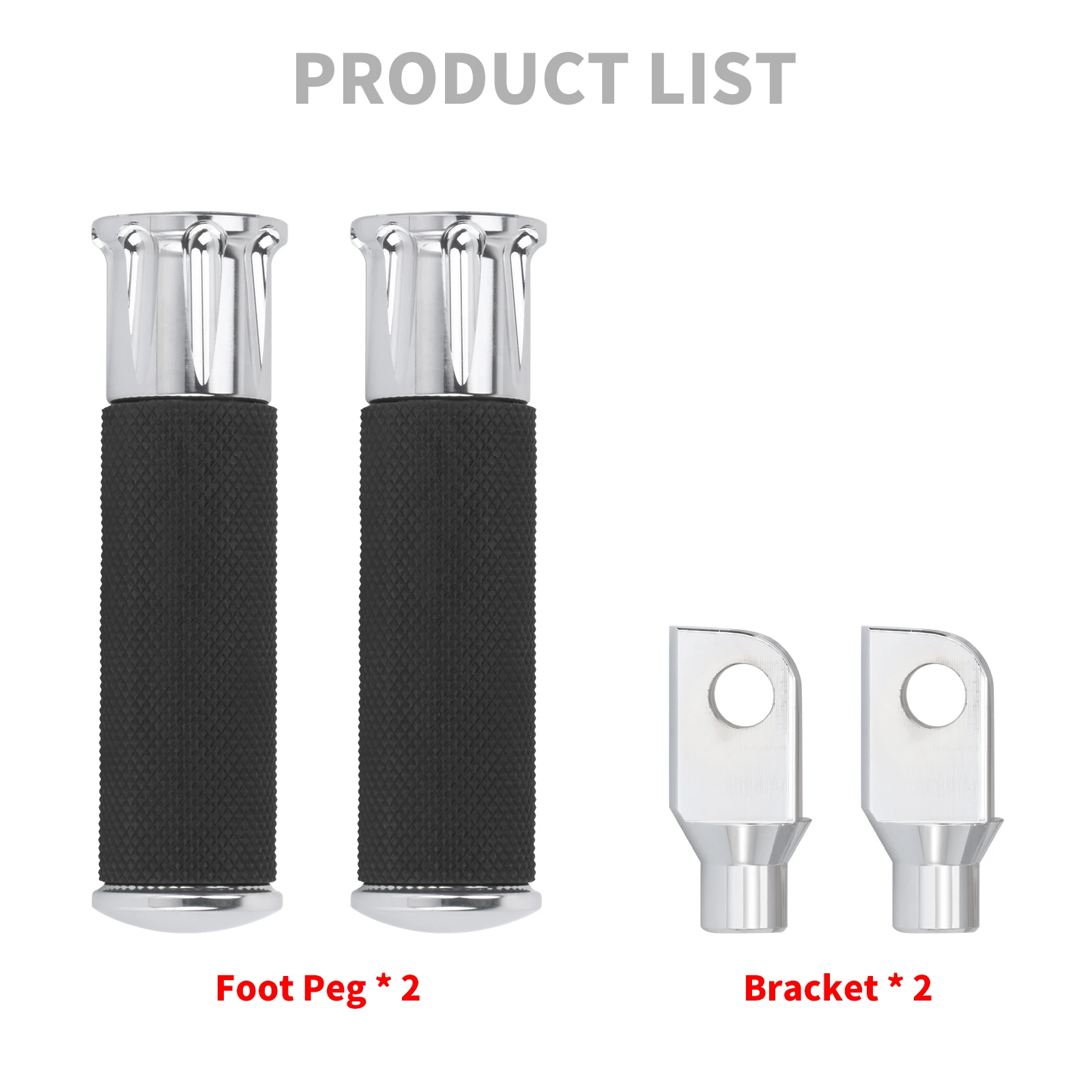 Motorcycle Rear Passenger Foot Peg Pedal Male Mount Footrest For Harley Touring Softail Dyna Low Rider FL Sportster XL 883 1200 6