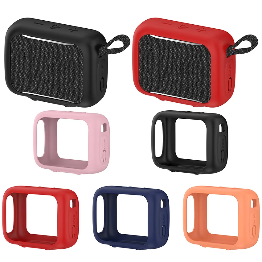 

Black/Red/Pink/Orange/Dark Blue Soft Silicone Protective Case for GO5 5th Generation Speaker Easy to Install