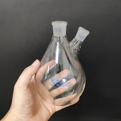 Flaskolf Aubergine Vorm, 2-Korte Hals Standaard Maalmond, Midden 19/22, 14/20, Schuine Aubergine-Vormige Kolf