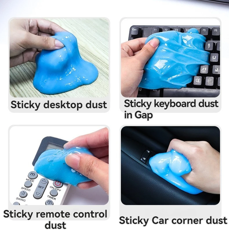 160g Car Cleaning Gel Duster to Removes  Interior Dust Air Vent Outlet Dashboard Laptop Magic Cleaning Tool Wash Mud Remover