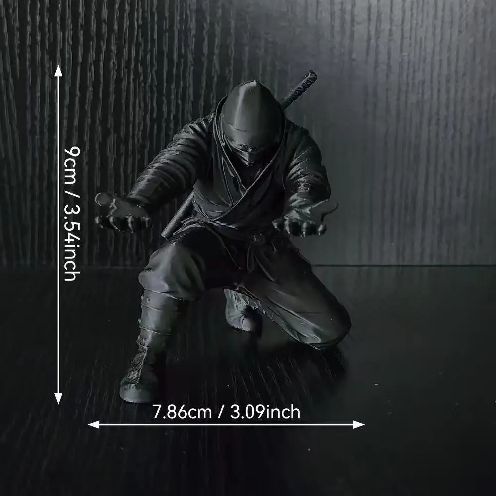Exquisite Funny Ninja Ornaments Decorations Creative 3D Printing Warrior Ornaments Multi-functional Pen Holder Office