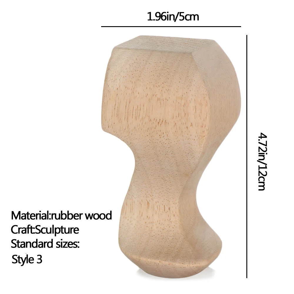 High Quality Accessories European Style Home Decor Furniture Foot Legs Vintage Wood Carved Cabinet Seat Feets