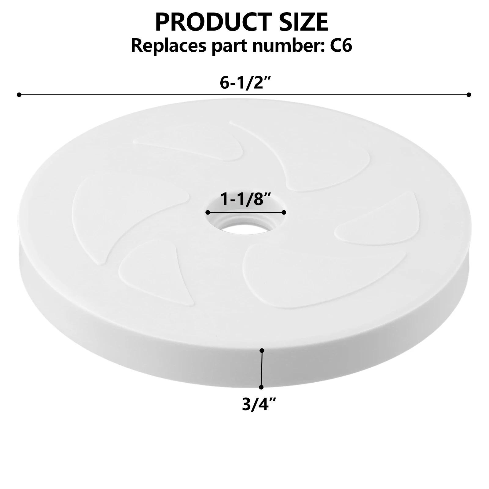 Pool C6 C-6 Large Wheel For Zodiac For Polaris Pool Cleaner Model 180, 280, 280 Tanktrax, VAC-Sweep 280 Swimming Pool Parts