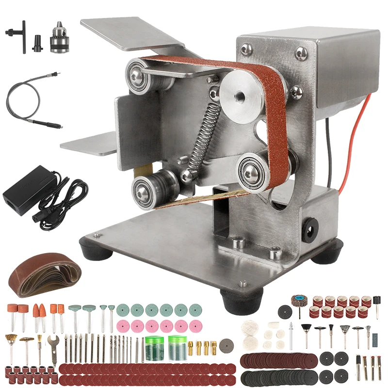 mini belt sander belt grinder bordas sharpener faca voce mesmo eletrica polimento moagem sharpening machine velocidades 110v220v 01