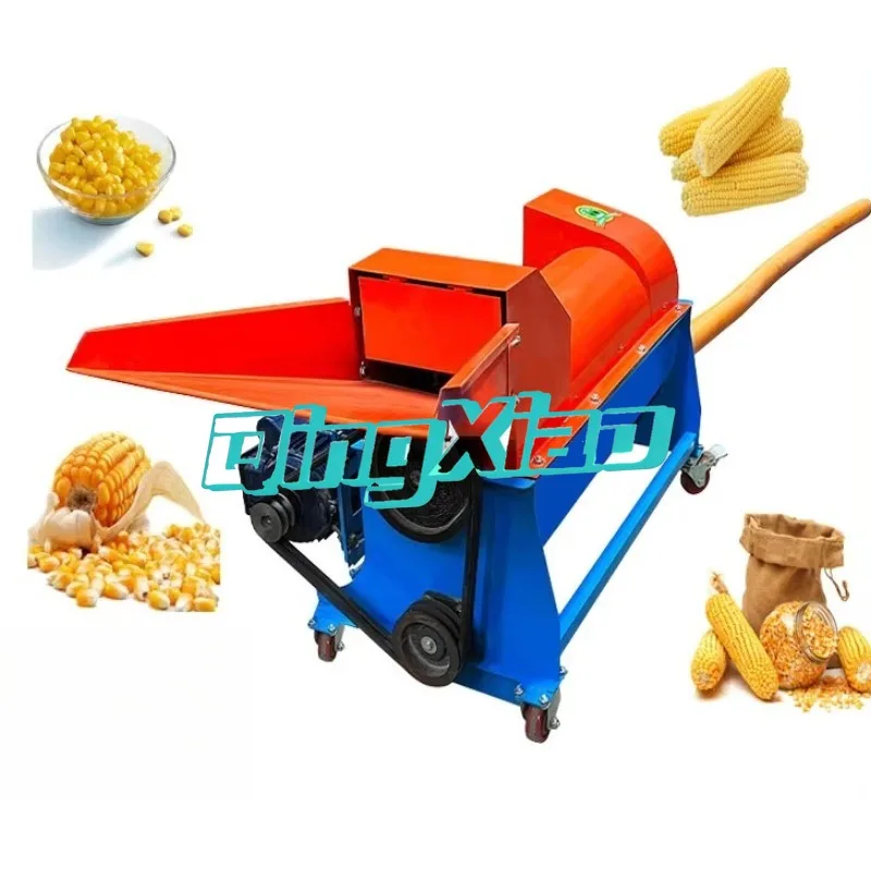 Multi Function Corn Thresher  Auger Type Automatic Household  Maize Sheller With Conveyor  Bagging System Agricultural Equipment