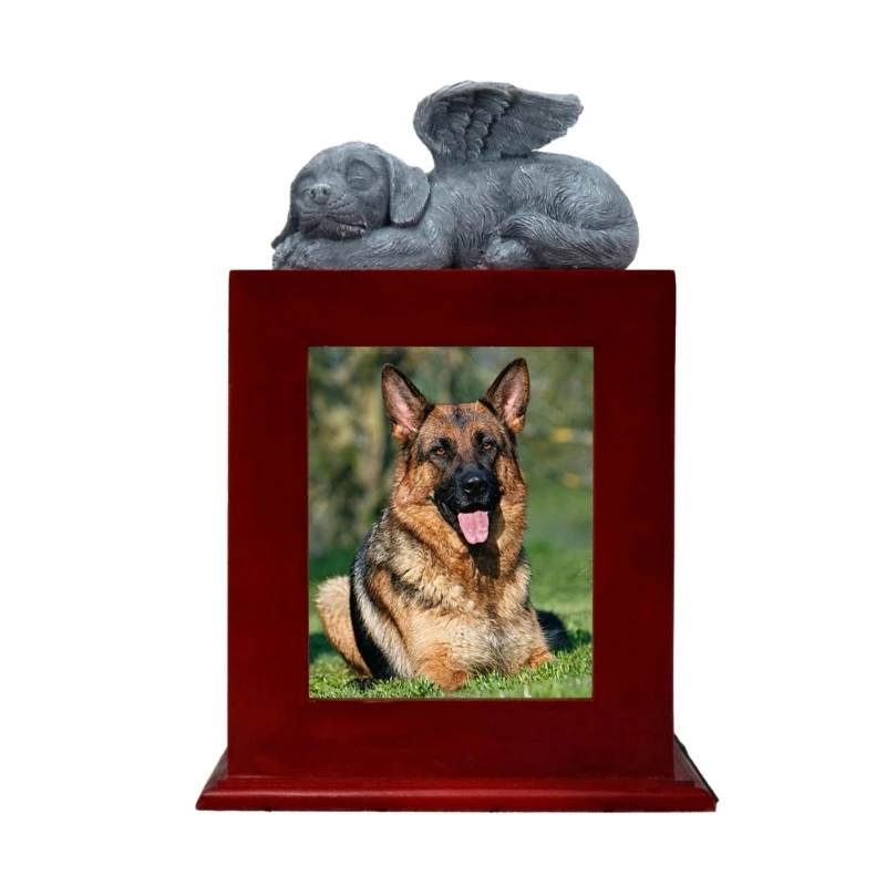 

Pet Urns with Photo Frame Funeral Cremation Small Box Urn Loving Memory Pet Urn+Picture Frame Gift Caskets