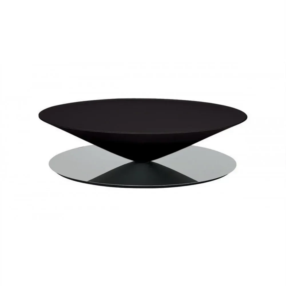 Steel cone reflection mirror coffee household living room coffee table tea table hourglass edge