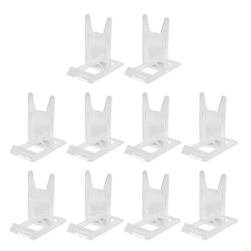 10Pcs Book Stand For Display Crystal Book Holder Display Adjustable Book Easel Collector Display Stand For CD Magazine