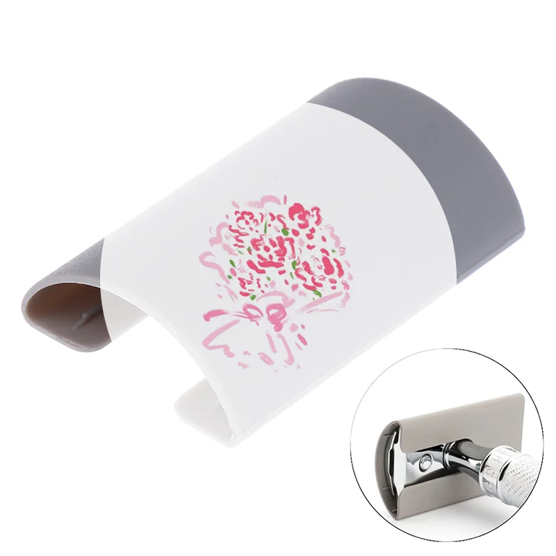 Razor Head Protective Cover Case Plastic Double Edge Razor Head Sleeve Long Handle Universal