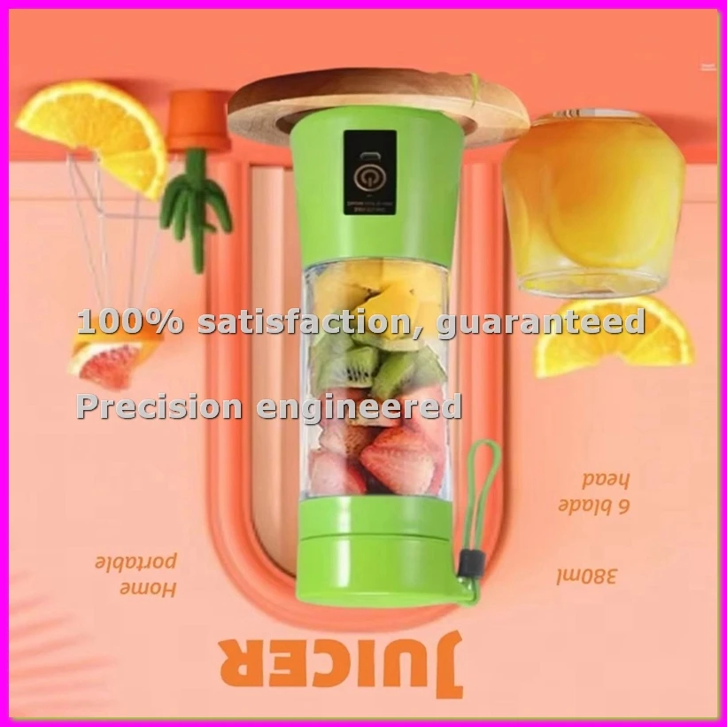 Extracteur de Jus Électrique Mini Portable, Mixeur de Fruits, Extracteur de Jus Multifonction, Mixeur de Smoothies - EFT