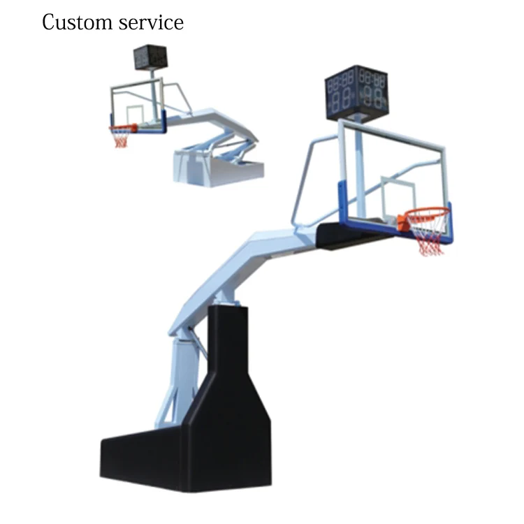 Indoor Customizable Training Basketball Hoop Hydraulic Basket Ball Portable Hoop/stand