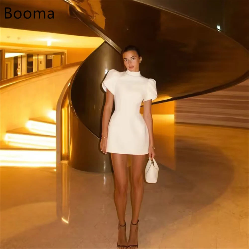 

Booma A-Line O-Neck Mini Simple Backless Evening Dresses Formal Dresses for Women Elegant Prom Gowns Custom Made 2025