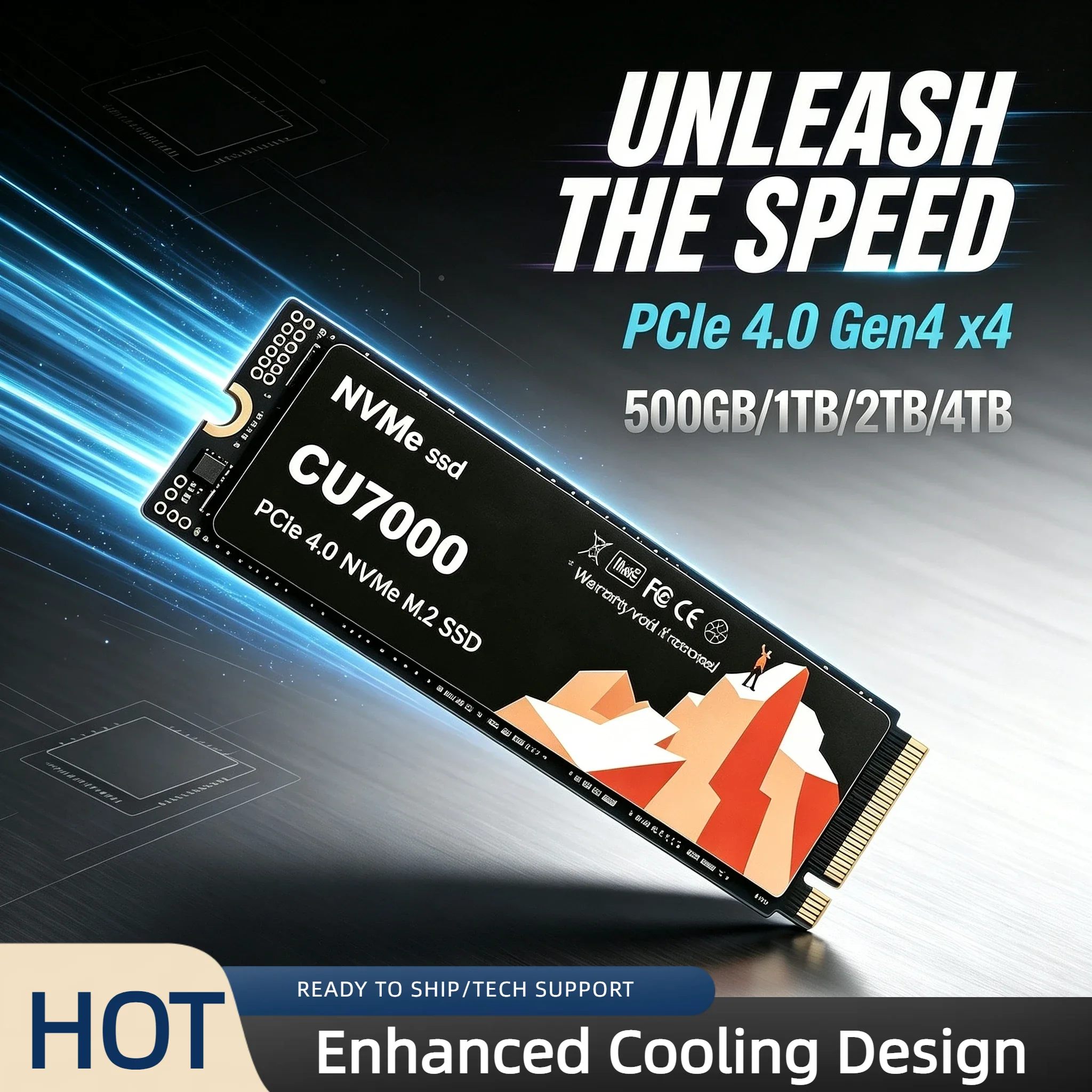 Solid State Drive Hard Disk 2026 CU7000 SSD 500GB 1TB 2TB 4TB M.2 2280 NVMe M2 PCIe 4.0 Internal 7300M/S for Laptop PC