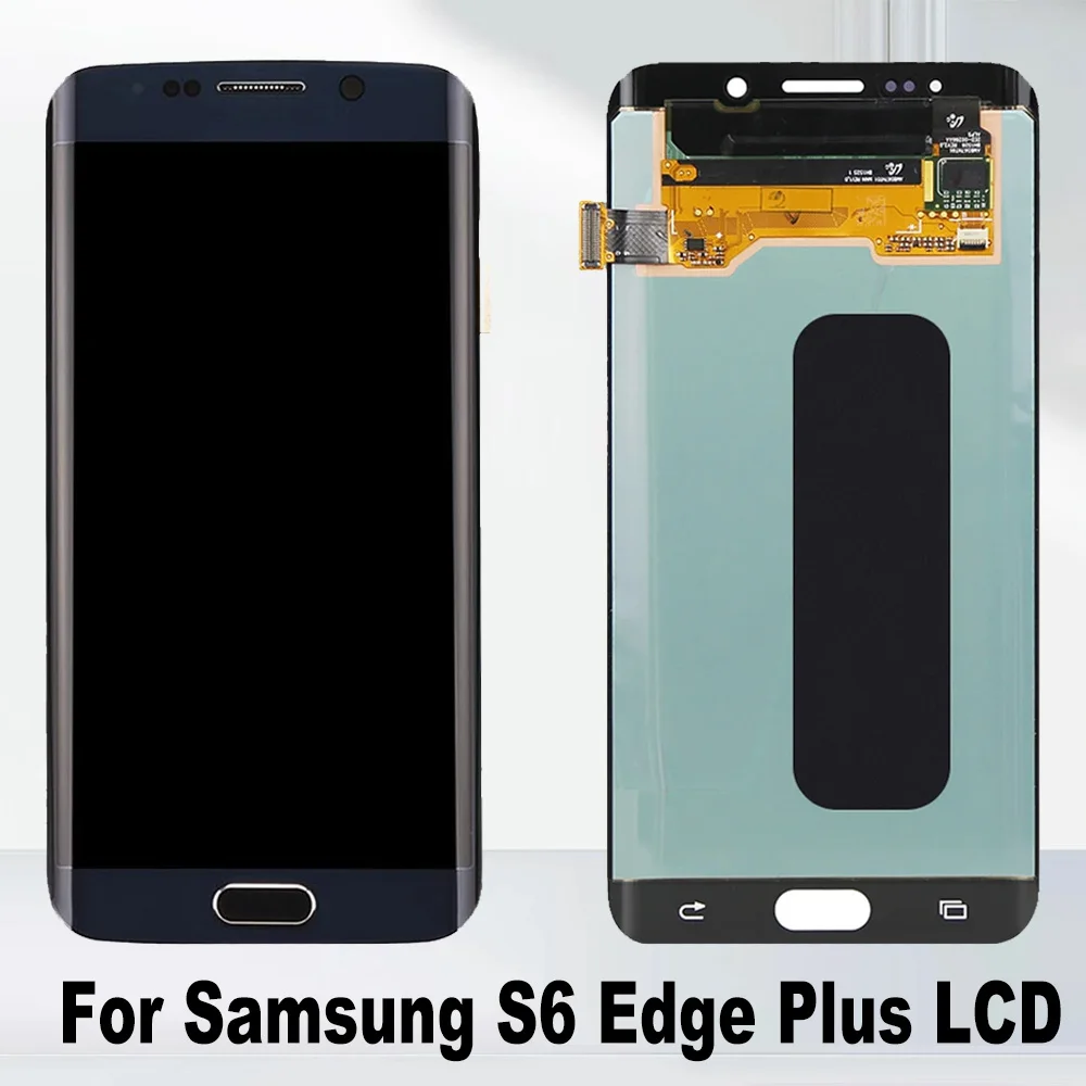 شاشة LCD عالية الجودة لهاتف سامسونج S6 Edge Plus G928 G928F LCD لهاتف سامسونج S6 Edge G925 G925F شاشة LCD تعمل باللمس