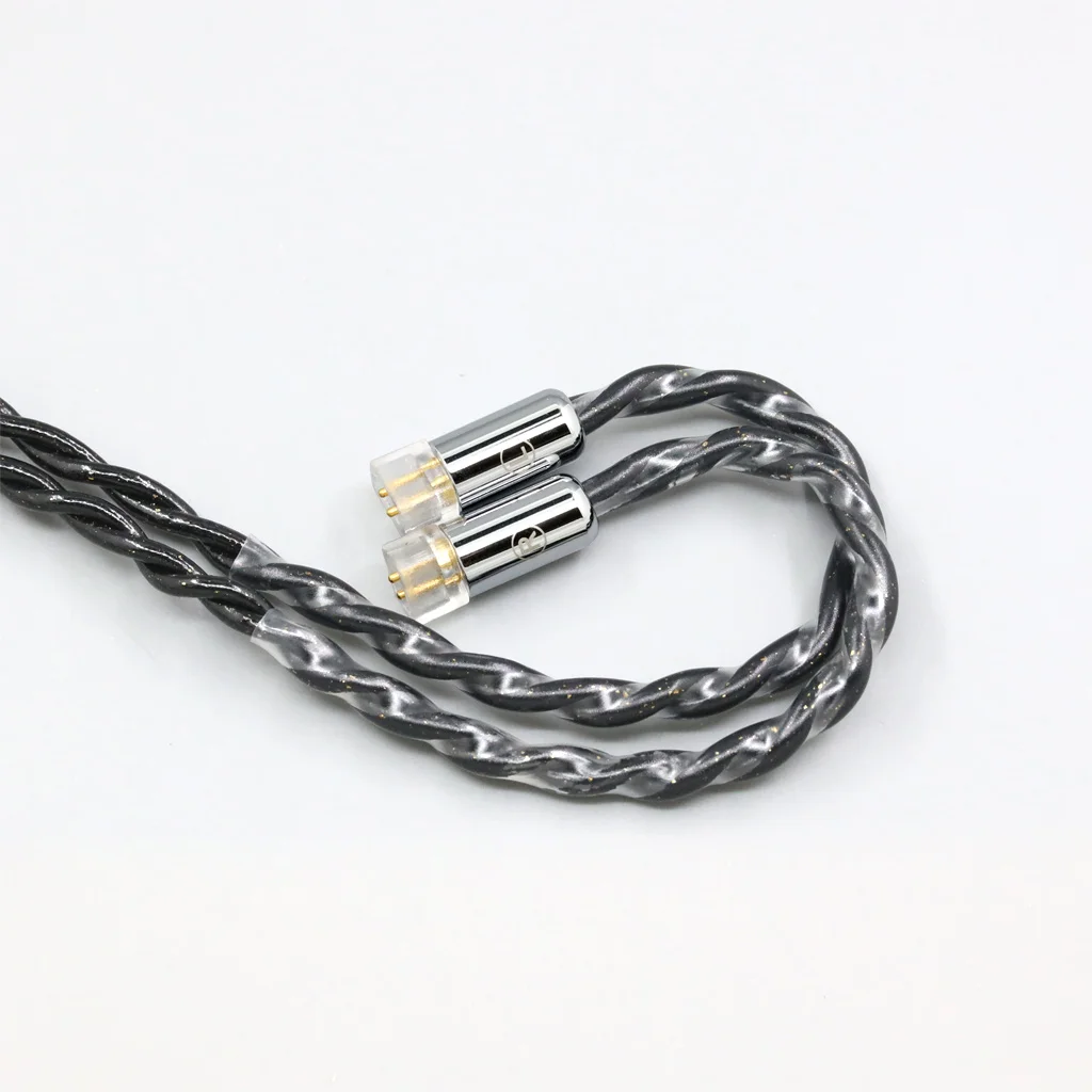 Cable de auriculares para QDC Gemini Gemini-S Anole V3-C V3-S V6-C UE11 UE18 pro plata pura paladio grafeno oro flotante 8348