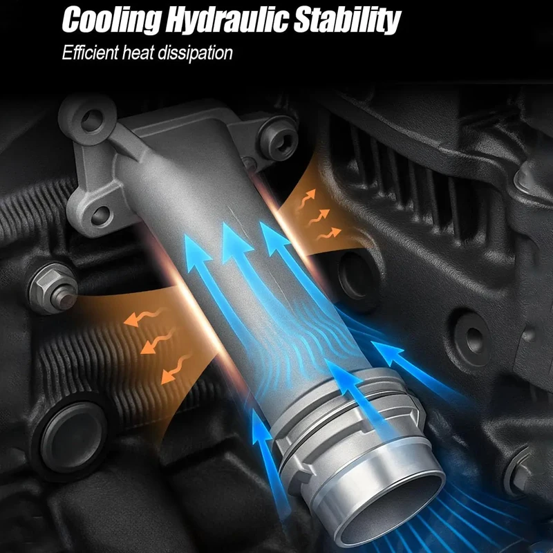 11127810707 Precise Aluminum Car Engine Cooling Pipe Adapter for BMW 1 3 5 Series X1 X3 X5 X6 Block Water Pipe Joint DIY