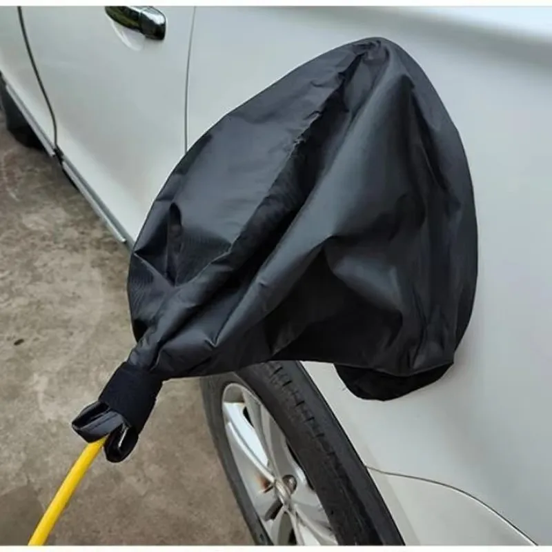 

Черный/серебристый защитный чехол для зарядного порта электромобиля, магнитный, 360° ° Универсальный водонепроницаемый и пылезащитный чехол для зарядного устройства электромобиля