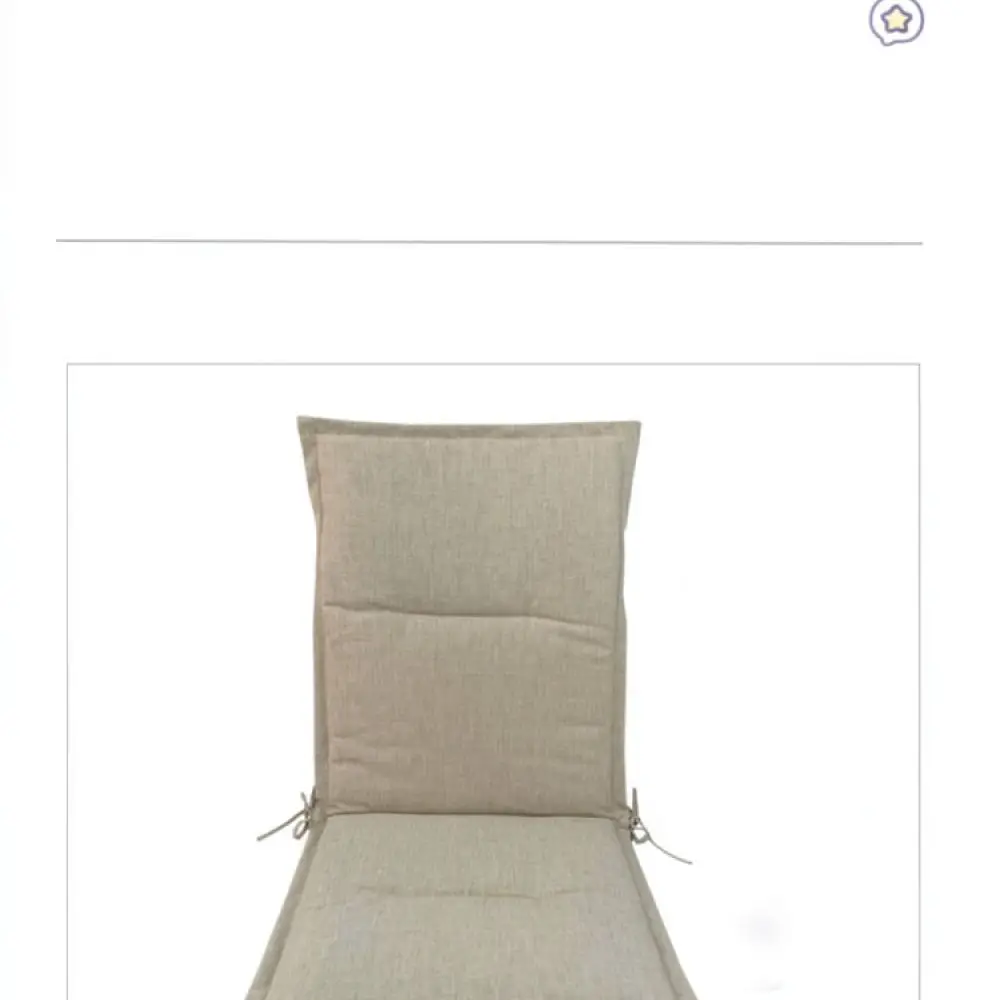 Comfortable Soft One Piece Seat Cushion For High Back Chair Foldable Waterproof Pad For Outdoor Lounge Garden Furniture view 5