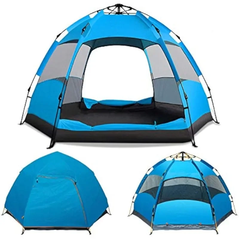 

Instant Up Camping Tent Easy Setup Automatic Hydraulic Water Resistant with Rain Fly Portable Lightweight Great