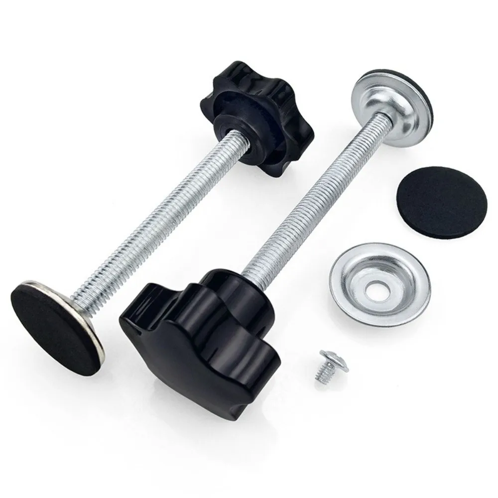 304 Stainless Steel Clamping Screw Knob M8x60mm Pressure Plate Thread Clamping Knob Hand Tighten Nuts Plum Hex Shaped Grips