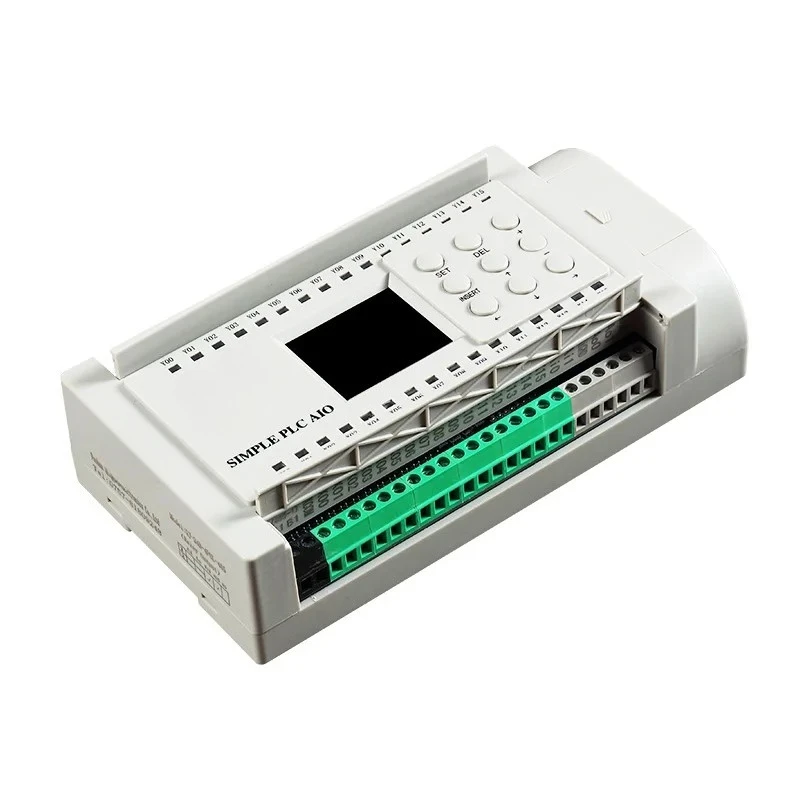 16-in 8-out Relay Output PLC 2AI 2AO 4-Channel Pulse Outputs RS485 Modbus PLC for Stepper Motor