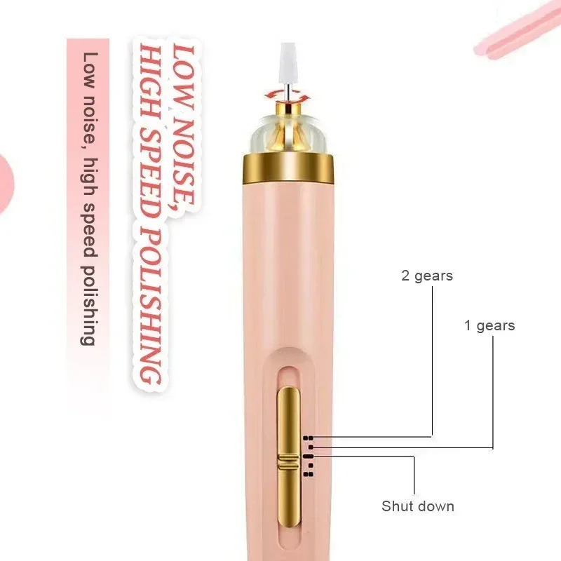 Five in One Electric Nail Drill Portable Armor Electric Polishing Tools Nail Polishing Machine Nail Clipper Manicure Kits USB