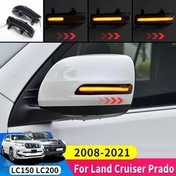 For Toyota Land Cruiser Prado 150 200 Upgraded Accessories Lc150 LC200 Dynamic LED Side Mirror Blinker Light Turn Signal Lamp