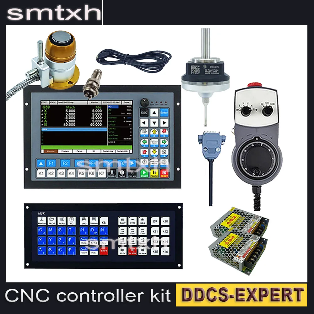 DDCS-EXPERT/M350 3/4/5 axis CNC offline controller's Z-axis 3D probe supports closed-loop stepper/ATC, 3D edge finder