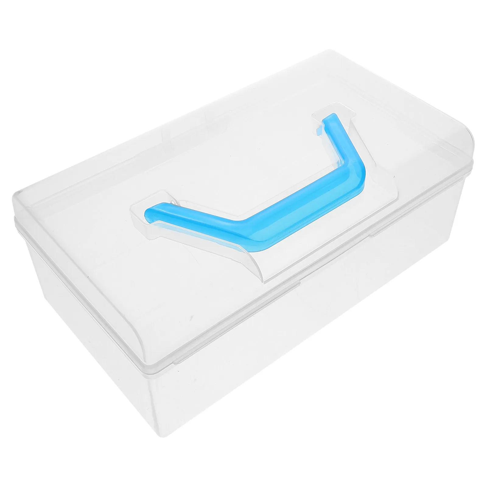 Mahjong Box Chinese Mahjong Storage Box Large Capacity Plastic Holder Portable Game Room Accessory Plastic Case with Handle