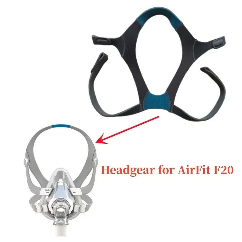 

2 шт. повязка на голову маски CPAP для ResMed AirFit F20, полнолицевая маска, ремешок CPAP, аксессуары для апноэ во сне