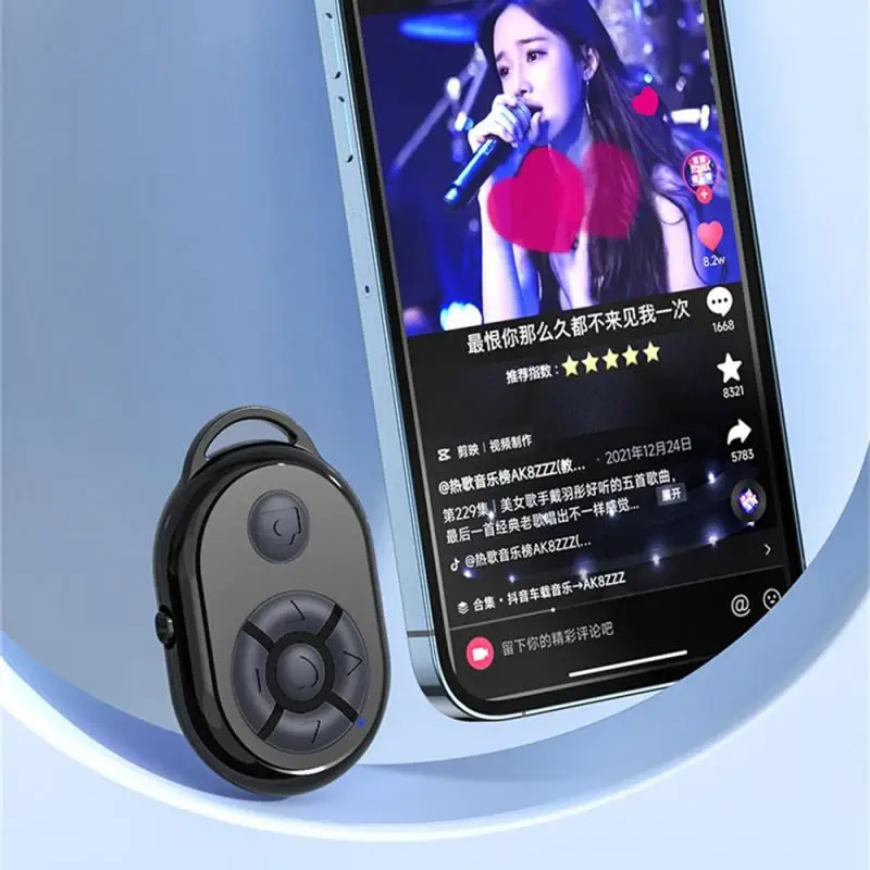 Bluetooth Remote Video Camera Controller For Xiaomi Samsung OPPO Android Mobile Phone For Tiktok Movie Page Turning