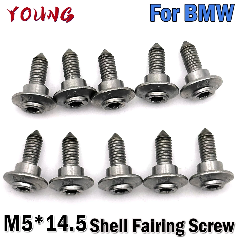 5/10pcs For BMW R1200GS R1250GS F850GS ADV R1200RT R1250RT R NINE T K1600GTL M5*14.5 Motorcycle Accessories Bolts Screw Screws