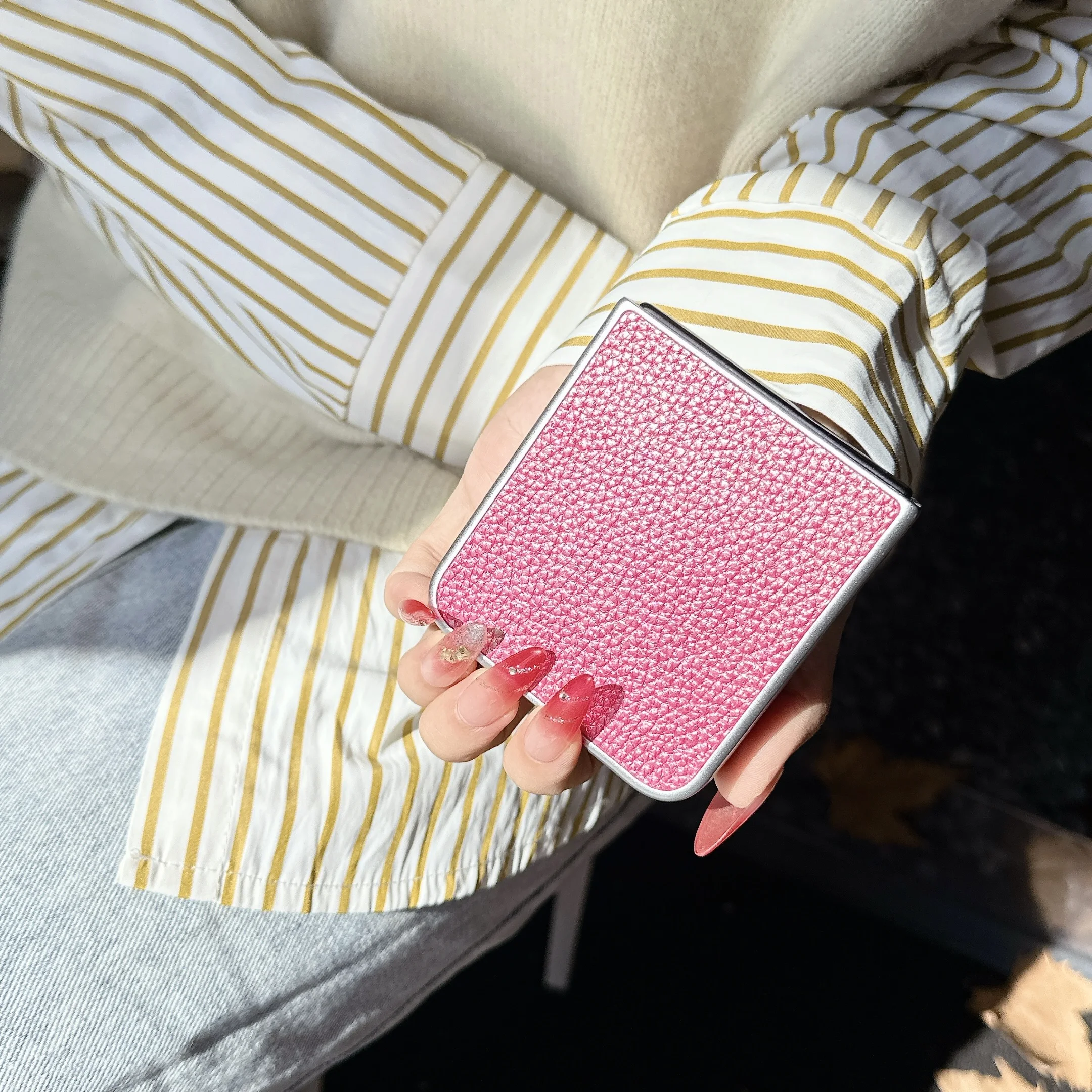 For Xiaomi MIX Flip MIXFlip Phone Case Luxury Faux Leathe Ultra-thin Folding Shockproof Protection Hard Back Cover Accessories