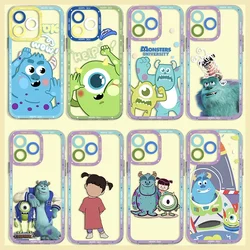 M-monsters inc Handy hülle für iPhone 15 14 13 12 Mini 11 Pro max x xr xs 6 7 8 se20 plus transparente Abdeckung aus weichem Silikon