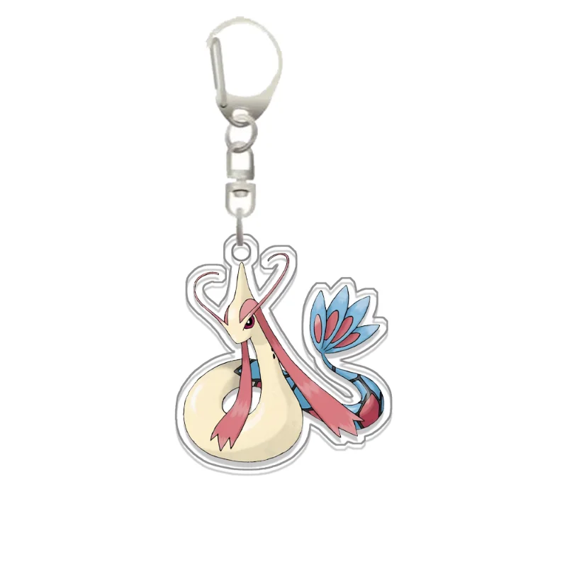 For Pokemon Piplup Galarian Rapidash Turtwig Milotic  Acrylic Selfmade Original Cute Cartoon Anime Keychain Pendant Toy Gift view 5