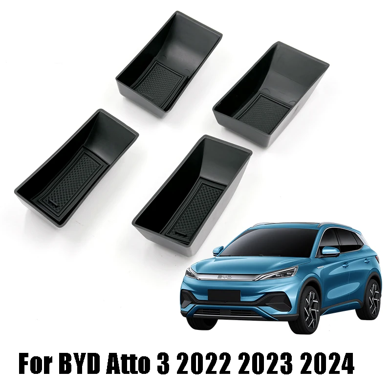 Für BYD Atto 3 Yuan Plus 2022 2023 2024 Auto-Innenraum Vordere und Hintere Türgriff-Seitenablage Aufbewahrungsbox-Abdeckung Ersatz-Zubehör – Detail 1