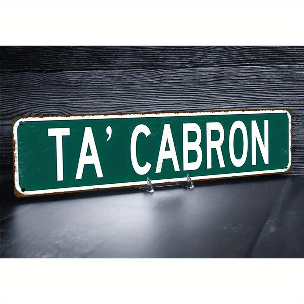 2D Flat Long Lasting Aluminum Wall Plaque Vintage Industrial Green White Design Indoor Decor For Office Farmhouse Bar