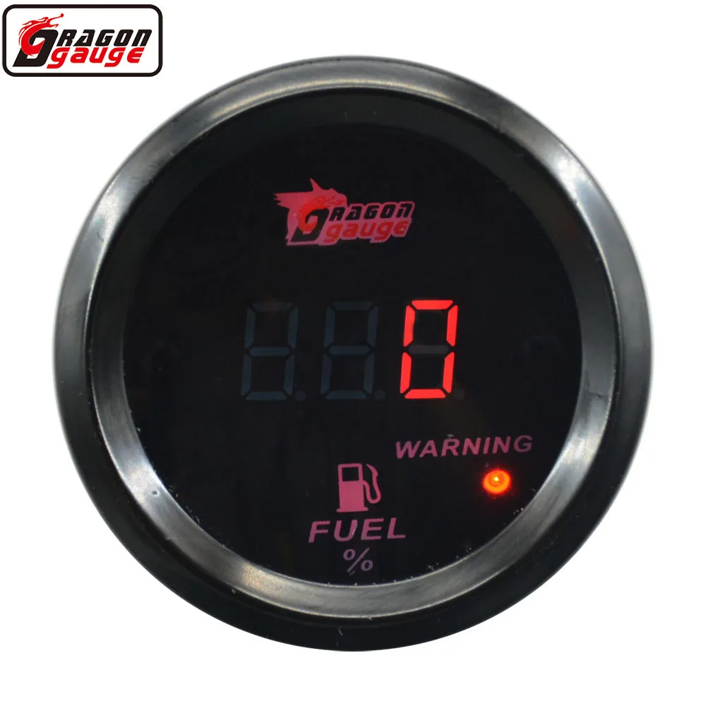 2 Inch Car Digital LED Fuel Gauge Automobile Instrument Accessory Oil Float Vehicle Parts Meter