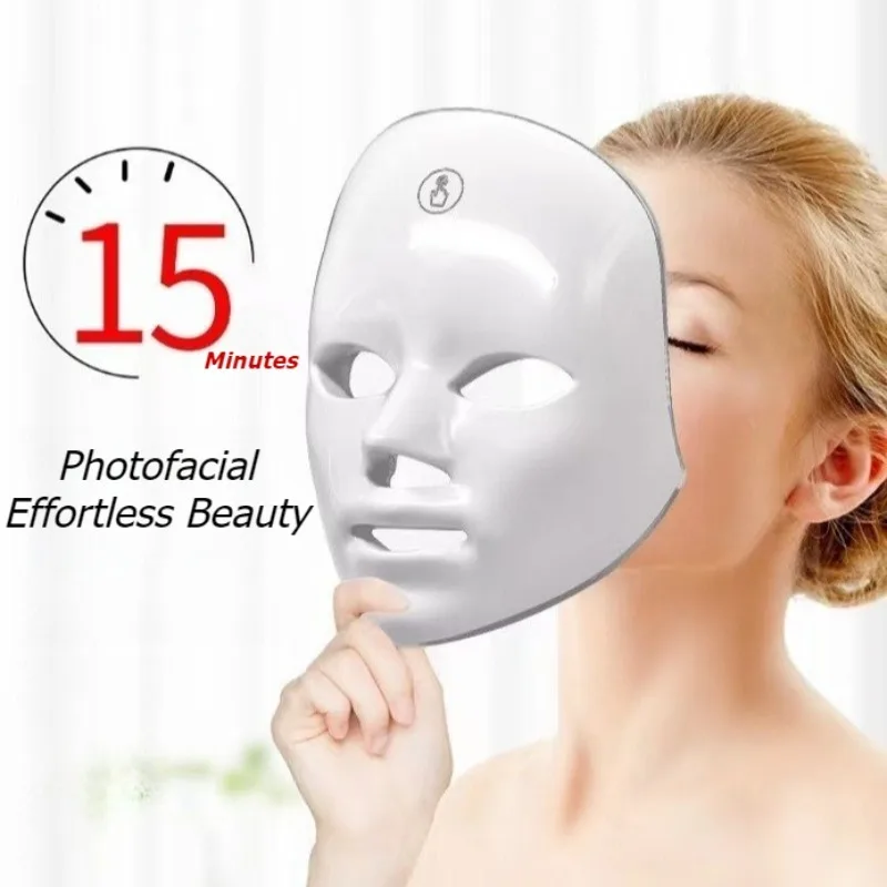 女性用LEDフェイスマスク スキンケア 家庭用美容機器 充電式美肌機器 エステティシャン用LEDフェイシャル機器