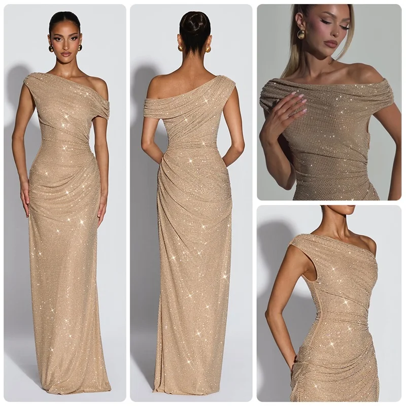 vestido-de-fiesta-de-un-solo-hombro-con-pedreria-drapeado-fruncido-estilo-sirena-con-cola-ajustado-para-noche