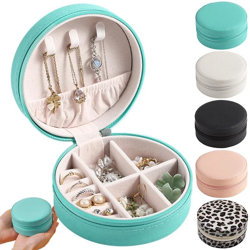 

Portable Waterproof Jewelry Organizer Travel Jewelry Case Boxes Portable Locket Necklace Jewelry Box Storage Earring Ring Holder