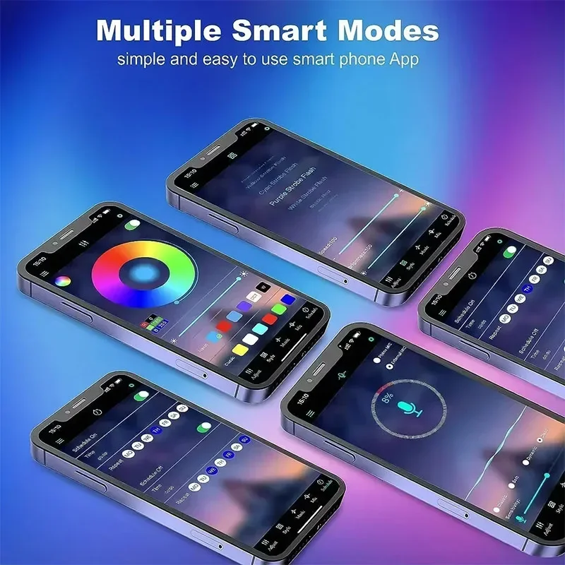 Bande lumineuse LED RGB USB 5V, 1 à 30M, contrôle par application Bluetooth, avec télécommande à 24 touches, lumière Flexible à couleur changeante, pour rétro-éclairage de télévision, décor
