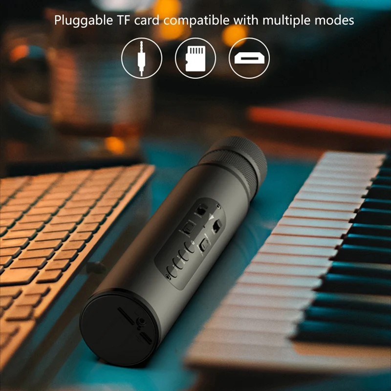

Top-Rated Bluetooth Mic Karaoke Dual for PC Android Black