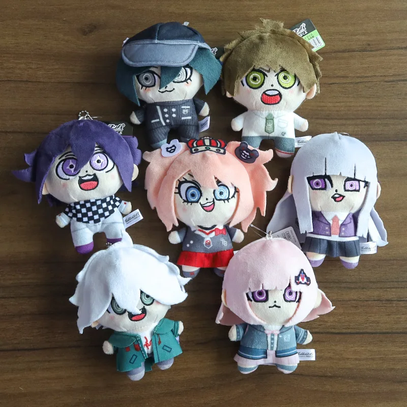 Original Anime Danganronpa Plush Pendant Doll Q-Version Nunu Kokichi Oma Nagito Komaeda Doll Keychain Cute Plush Toy Gift