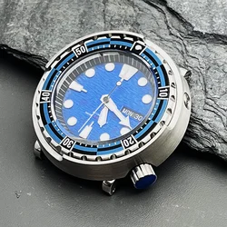 NH35 Dial Tuna Can Style Watch Head Automatic Mechanical Watch NH36 Movement Wristwatch Luminous 30ATM Waterproof Diving Watch